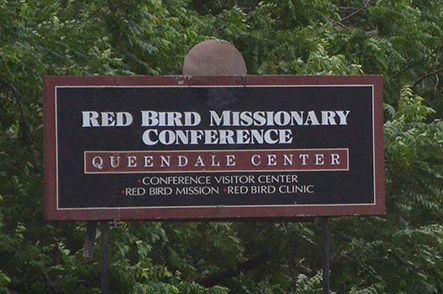 Red Bird Entrance Sign